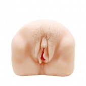Телесный мастурбатор-вагина с оволосением и вибрацией - Baile - в Энгельсе купить с доставкой