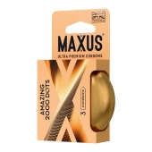Точечные презервативы MAXUS 2000 Amazing Dots с железным кейсом - 3 шт. - Maxus - купить с доставкой в Энгельсе
