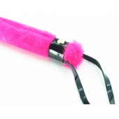 Нежная плеть с розовым мехом BDSM Light - 43 см. - БДСМ Арсенал - купить с доставкой в Энгельсе