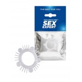 Эластичное эрекционное кольцо с шишечками и шипами - Sex Expert - в Энгельсе купить с доставкой