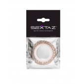 Эрекционное кольцо с бежевыми «ресничками» - Sextaz - в Энгельсе купить с доставкой