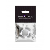 Эластичное кольцо с «ресничками» и 4 шариками - Sextaz - в Энгельсе купить с доставкой