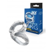 Прозрачное двойное эрекционное кольцо - Sex Expert - в Энгельсе купить с доставкой