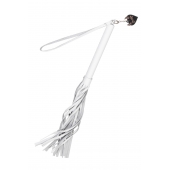 Белая кожаная плеть - 50 см. - Pecado - купить с доставкой в Энгельсе