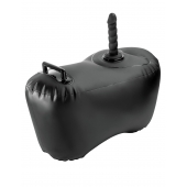 Черное надувное кресло с платформой для фиксации дилдо Body Dock Inflatable Love Seat - Pipedream - купить с доставкой в Энгельсе