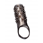 Дымчатая насадка на пенис с выпуклостями - 12 см. - Sex Expert - в Энгельсе купить с доставкой