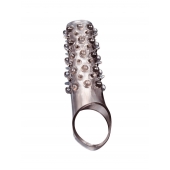 Дымчатая насадка на пенис с шипами и выпуклостями - 12 см. - Sex Expert - в Энгельсе купить с доставкой