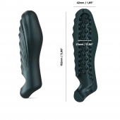 Серая силиконовая насадка на пенис с подхватом Manwan Ryzer - Manwan - в Энгельсе купить с доставкой