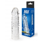 Прозрачная закрытая насадка на пенис - 17 см. - Sex Expert - в Энгельсе купить с доставкой