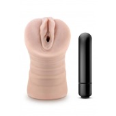 Телесный мастурбатор-вагина Ayumi с вибрацией - Blush Novelties - в Энгельсе купить с доставкой