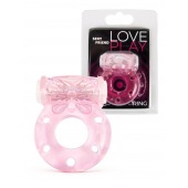 Розовое эрекционное виброкольцо с бабочкой - 1137 - в Энгельсе купить с доставкой