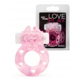 Розовое эрекционное виброкольцо в форме зайчика - 1137 - в Энгельсе купить с доставкой