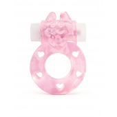 Розовое эрекционное виброкольцо в форме зайчика - 1137 - в Энгельсе купить с доставкой