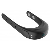 Черное эрекционное виброкольцо на ремешках - Boys of Toys - в Энгельсе купить с доставкой