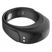 Черное эрекционное виброкольцо на ремешках - Boys of Toys - в Энгельсе купить с доставкой