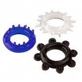 Набор из 3 эрекционных колец разного цвета и рельефа - Boys of Toys - в Энгельсе купить с доставкой