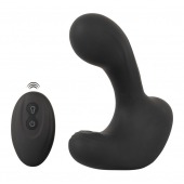 Черная анальная вибропробка с функцией расширения RC Butt Plug with 3 functions - Orion - в Энгельсе купить с доставкой