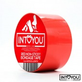 Красный скотч для фиксации Non-Sticky Bondage Tape - 15 м. - Intoyou - купить с доставкой в Энгельсе