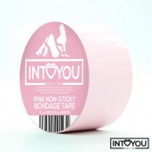 Розовый скотч для фиксации Non-Sticky Bondage Tape - 15 м. - Intoyou - купить с доставкой в Энгельсе