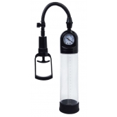 Чёрная вакуумная помпа A-toys с манометром и прозрачной колбой - A-toys - в Энгельсе купить с доставкой