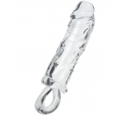 Прозрачная насадка с петлёй для фиксации - 14 см. - ToyFa - в Энгельсе купить с доставкой