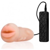 Мастурбатор-ротик с вибрацией REALSTUFF VIBRATING MASTURBATOR MOUTH - Dream Toys - в Энгельсе купить с доставкой