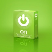 Цветные ароматизированные презервативы ON) Fruit   Color - 3 шт. - ON) - купить с доставкой в Энгельсе