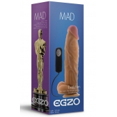 Реалистичный вибратор на присоске Mad Oscar - 22,5 см. - EGZO