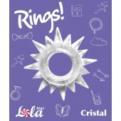 Прозрачное эрекционное кольцо Rings Cristal - Lola Games - в Энгельсе купить с доставкой