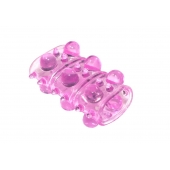 Розовая насадка на пенис Rings Armour - Lola Games - в Энгельсе купить с доставкой