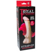 Телесная насадка REAL Standard с усиками на основании - 19 см. - LOVETOY (А-Полимер) - купить с доставкой в Энгельсе