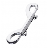 Серебристый двухсторонний карабин TOYFA Metal - ToyFa - купить с доставкой в Энгельсе