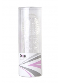 Прозрачная закрытая гелевая насадка - 13,5 см. - Toyfa Basic - в Энгельсе купить с доставкой