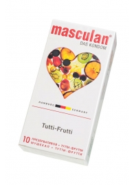 Жёлтые презервативы Masculan Ultra Tutti-Frutti с фруктовым ароматом - 10 шт. - Masculan - купить с доставкой в Энгельсе