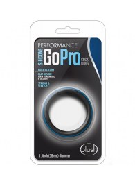 Черно-синее эрекционное кольцо Silicone Go Pro Cock Ring - Blush Novelties - в Энгельсе купить с доставкой
