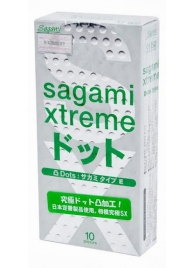 Презервативы Sagami Xtreme Type-E с точками - 10 шт. - Sagami - купить с доставкой в Энгельсе