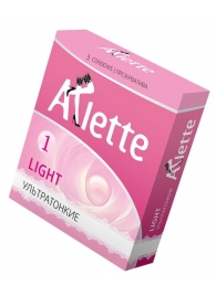 Ультратонкие презервативы Arlette Light - 3 шт. - Arlette - купить с доставкой в Энгельсе