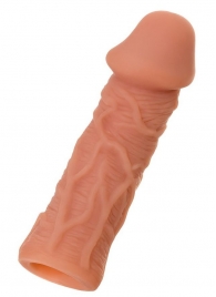 Телесная реалистичная насадка KOKOS Extreme Sleeve 05 с дополнительной стимуляцией - 12,7 см. - KOKOS - в Энгельсе купить с доставкой