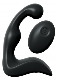 Черный вибромассажер простаты с пультом ДУ Control P-Spot Pro - Pipedream - в Энгельсе купить с доставкой