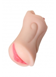 Телесный двусторонний мастурбатор Fruity Tongue - ротик и вагина - ToyFa - в Энгельсе купить с доставкой