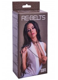 Коричневый поводок и чокер с кольцом Sofi - Rebelts - купить с доставкой в Энгельсе