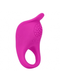 Ярко-розовое эрекционное виброкольцо Silicone Rechargeable Teasing Enhancer - California Exotic Novelties - в Энгельсе купить с доставкой