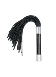 Черная плеть Easytoys Flogger With Metal Grip - 38 см. - Easy toys - купить с доставкой в Энгельсе