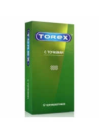 Текстурированные презервативы Torex  С точками  - 12 шт. - Torex - купить с доставкой в Энгельсе