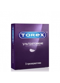 Презервативы Torex  Ультратонкие  - 3 шт. - Torex - купить с доставкой в Энгельсе