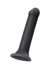 Черный фаллос на присоске Silicone Bendable Dildo XL - 20 см. - Strap-on-me - купить с доставкой в Энгельсе