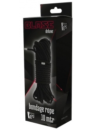 Черная веревка для бондажа BONDAGE ROPE - 10 м. - Dream Toys - купить с доставкой в Энгельсе