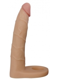 Телесная насадка-фаллоимитатор для двойного проникновения - 17 см. - Lovetoy - купить с доставкой в Энгельсе