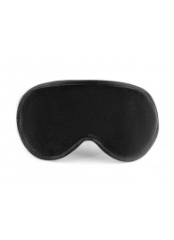 Черная сплошная маска на резиночке - БДСМ Арсенал - купить с доставкой в Энгельсе