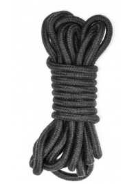 Черная веревка Do Not Disturb - 5 м. - Lola Games - купить с доставкой в Энгельсе